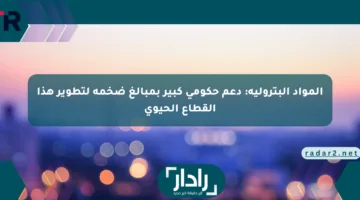 المواد البترولية: دعم حكومي كبير بمبالغ ضخمة لتطوير هذا القطاع الحيوي